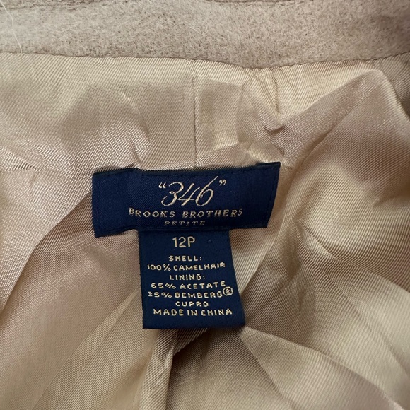 Brooks Brothers X Loro Piana Camel hair blazer size 12P - Picture 4 of 5